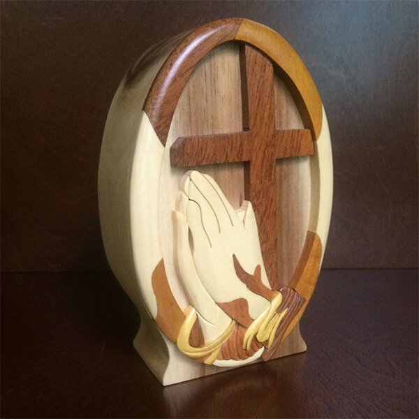 Praying Hands with Cross - Indianapolis Online Cremation